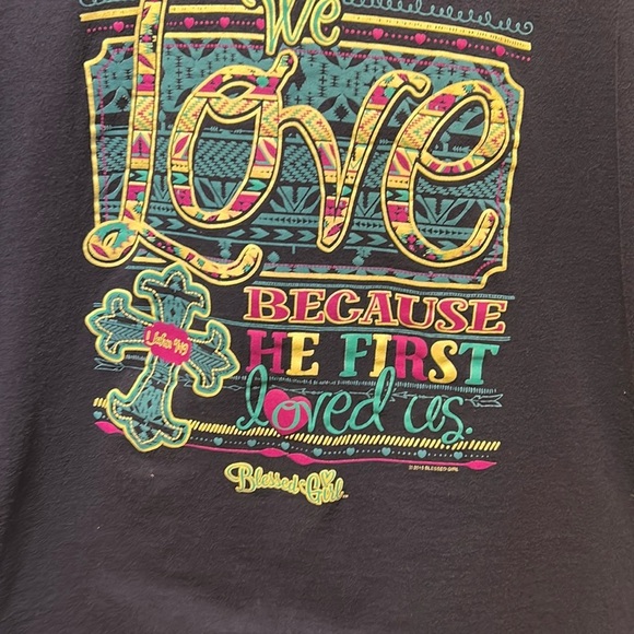 Blue Graphic Pocket Tee - Picture 5 of 6